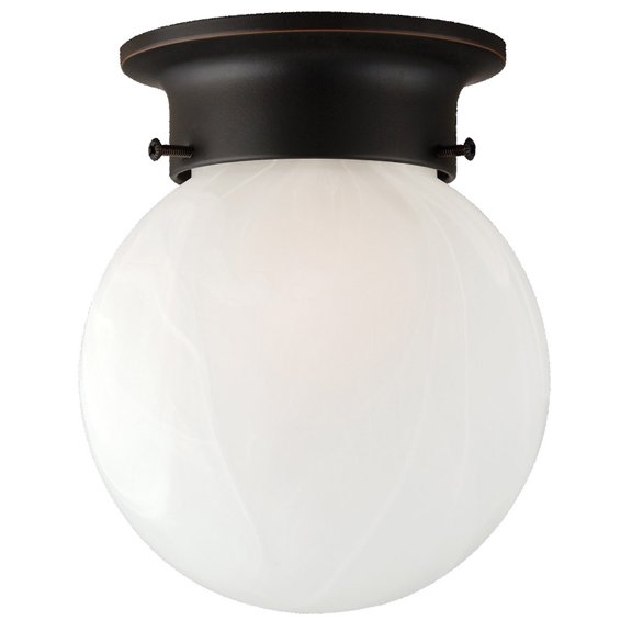 Design House Millbridge Dimmable 1-Light Indoor Flush Mount Globe Ceiling Light