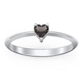 thumbnail image 2 of Heart Birthstone Ring - Smokey Quartz (June), 2 of 6