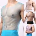 thumbnail image 3 of Men See Through Fishnet Tank Top Vest Breathable Gym Mesh T-Shirt Party Clubwear, 3 of 10