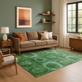 thumbnail image 7 of Addison Rugs Mayfield Premium Machine Washable Transitional Panels Emerald Rectangle Rug, 3' x 5', 7 of 7