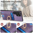 thumbnail image 5 of ELEHOLD Leather Case for Samsung Galaxy S20 FE Magnetic Detachable Card Holder Magnetic 2 in 1 Wallet Case with Ring Holder Kickstand Compatible with Mag Safe Shockproof Cover,purple, 5 of 8