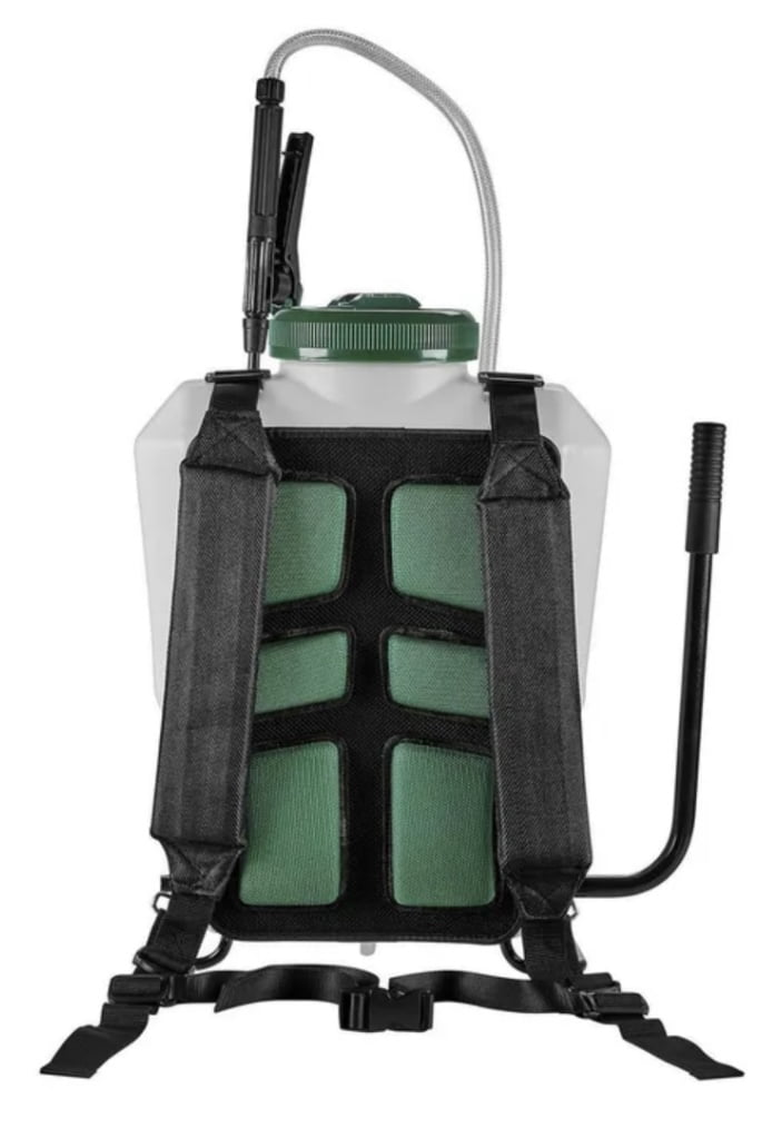 NIAGARA Backpack Sprayer 4 Gallon Capacity 90 PSI 58 inch Hose Yard Garden Sprayer Kit with 5 Nozzles for Different Applications