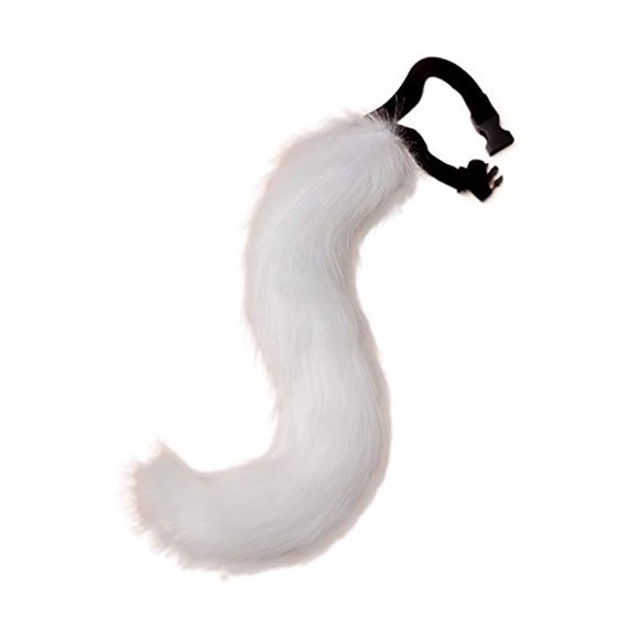 Faux Fur Tail Creative Fluffy Tail Halloween Party Costume for Adults Teens