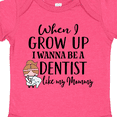 thumbnail image 4 of Inktastic Future Dentist Like Mommy Girls Baby Bodysuit, 4 of 5