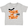 thumbnail image 3 of Inktastic Halloween Trick-or-treat with Spider and Bats Boys or Girls Toddler T-Shirt, 3 of 5
