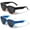 1 Blue 1 Coffee, variant on V.W.E. Polarized UV Protection Prescription Women's Round Sunglasses, Blue/Coffee, 2-Piece