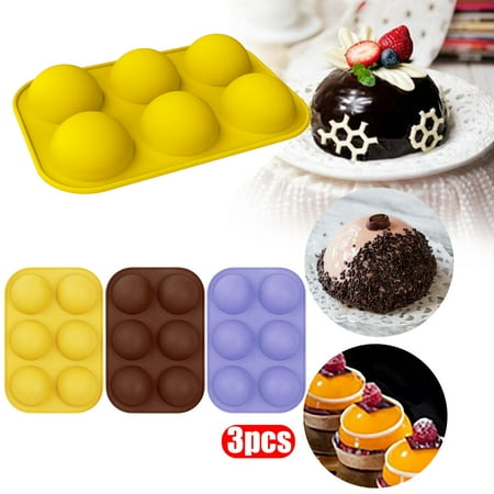 

Half Ball Sphere Silicone Cake Mold Muffin Chocolate Cookie Baking Mould Pan