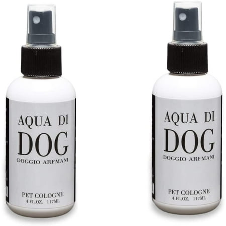 Aqua Di Dog Designer Pet Cologne, Pet Fragrances for The Best Smellers. (2) 4oz Bottles. Made in
