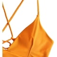 thumbnail image 3 of Bañador de bikini tipo bralette entrecruzado con cordones y estampado a escala para mujer Sailing Electrónica, 3 of 5