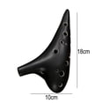 thumbnail image 2 of Ocarina de 12 agujeros, Ocarina de cerámica Alto C, con correa para el cuello, idea de regalo para músico principiante, fácil de aprender, 2 of 5