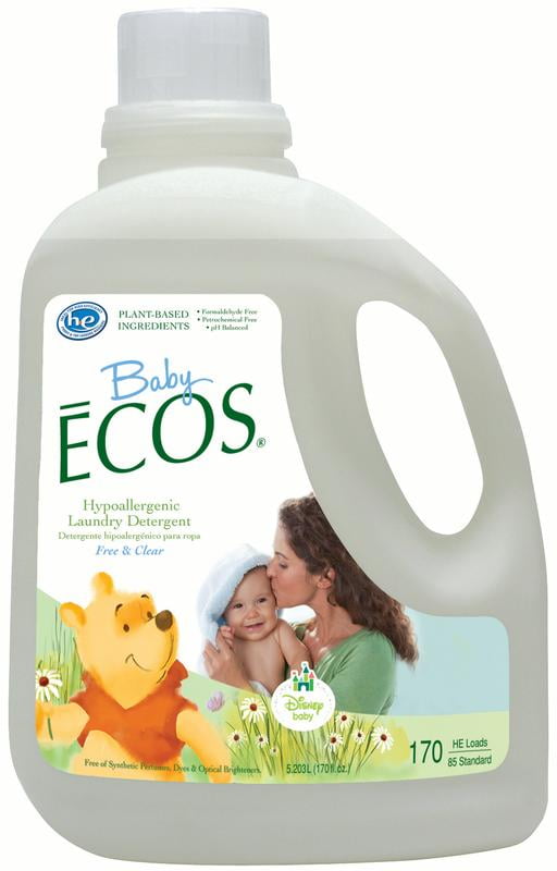 ECOS Baby Liquid Laundry Detergent, Free & Clear, 170 Oz, 85 Loads