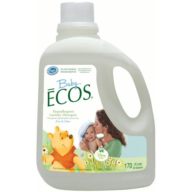 ECOS Baby Liquid Laundry Detergent, Free & Clear, 170 Oz, 85 Loads