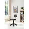 thumbnail image 5 of Hodedah Swiveling Armless Task Chair Black Adjustable, 5 of 5