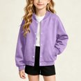 thumbnail image 2 of StSilkitty Shirt Jacket for Boys Girls Long Sleeve Button down Fleece Shacket Lightweight Casual Warm Sweatshirts Coat, 2 of 6