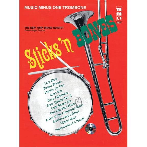 Sticks 'n Bones: Music Minus One Trombone, (Paperback)
