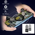 thumbnail image 3 of Diseño de clip de disparo de juego móvil conductivo mejorado, combinado 2 en 1 con guantes de pulgar de fibra plateada, disparo de 6 dedos para todos los teléfonos, para PUBG/Fortnite/COD, 3 of 5