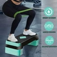 thumbnail image 4 of ZizzZest 31" Adjustable Workout Aerobic Stepper in Fitness & Exercise Step Platform Trainer Stepper w/Risers Adjust 4"-6''-8'', 4 of 18