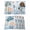 Blue, variant on Blue Turtle Coastal Placemats Set of 4, Octopus Summer Beach Coral Seahorse Placemats for Dining Table, Place Mats for Kitchen Tabletop, Waterproof Wipeable Dining Table Mats Set