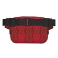 thumbnail image 2 of Hirioo Vintage Burgundy for Double Layer Waist Bag Adjustable Fanny Pack For Travel Running Hiking, 2 of 9