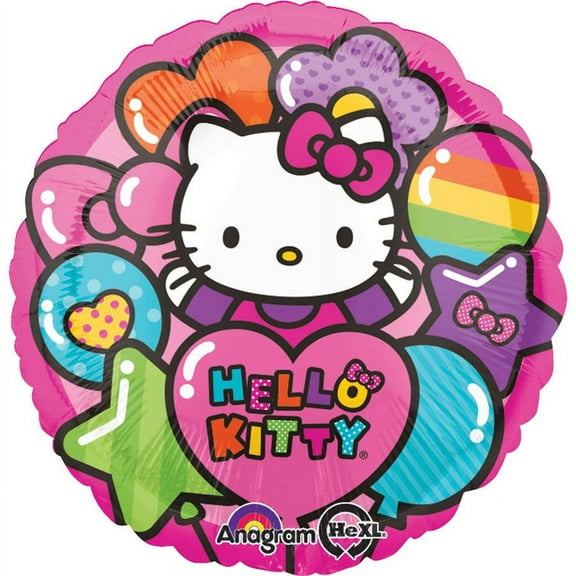 Hello Kitty Rainbow Foil Balloon