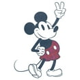 thumbnail image 2 of Boy's Mickey & Friends Plaid Mickey Mouse Retro Graphic Tee White X Large, 2 of 4