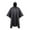 Black, variant on MIASHUI Rain Ponchos for Adults Drawstring Hood Rain Poncho Emergency Raincoats Waterproof,Black,One Size