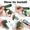 thumbnail image 2 of WILLED Waterproof Key Organizer for Airtag, Key Holder for Airtag, Compact Silicone Keychain for Apple AirTag, Includes Keyring to Attach Car Key Fob, 2 of 6