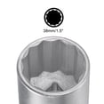 thumbnail image 4 of Uxcell 3/4 Inch Square Drive 12 Point 38mm Standard Impact Socket Alloy Steel, 4 of 5