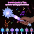 thumbnail image 4 of Light Up Snowflake Glow Wand: Snowflake Wand with Sound for Princess Birthday Party Costume Accessory 32cm, 4 of 8