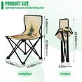 thumbnail image 3 of 600D Oxford Camping Chair Portable Foldable Chair Supports 220 lbs for Picnic, Fishing, Backpacking Cat and Dog with Christmas Tree, 3 of 8