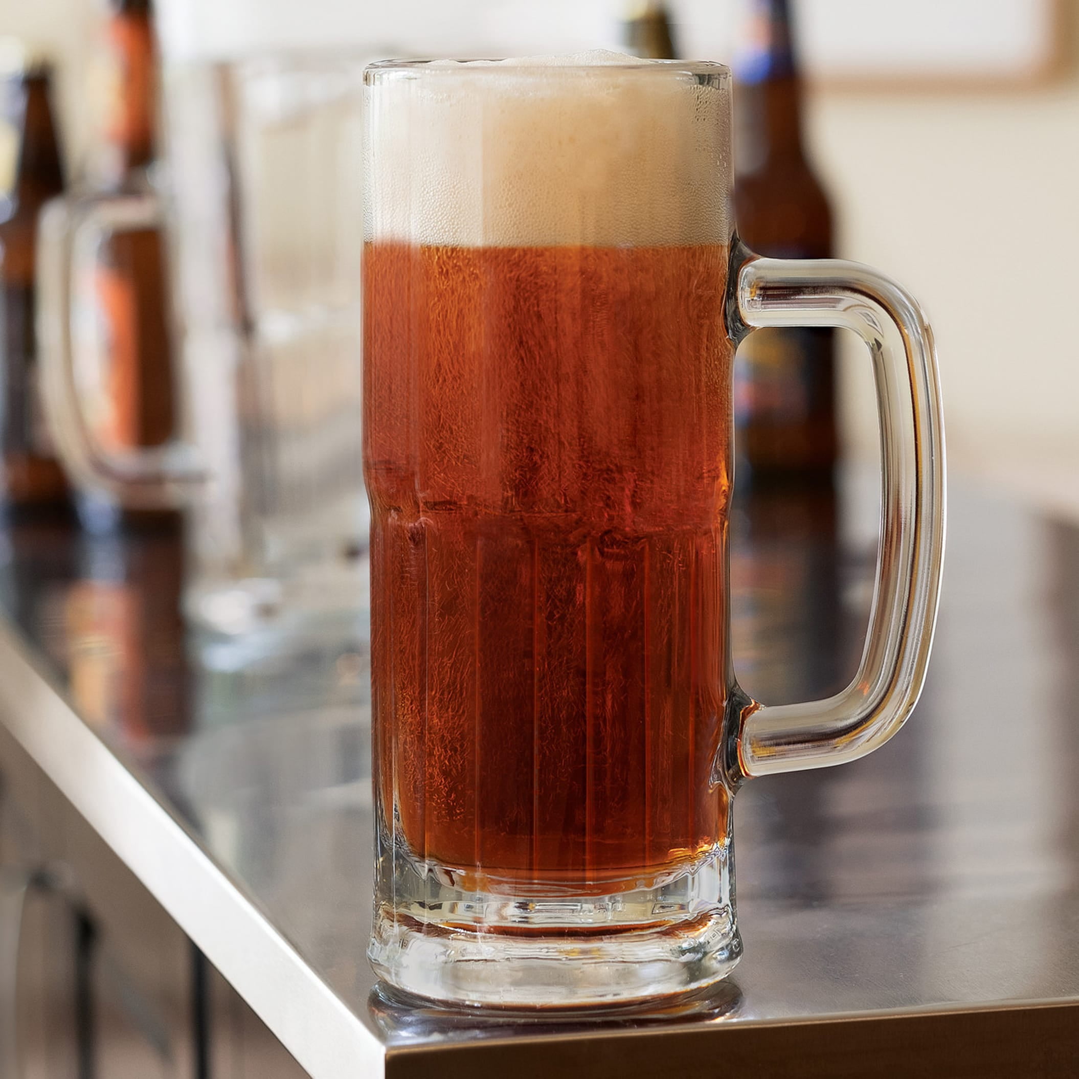 22 oz. Beer Mugs - Tall English Pub Glasses