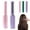 Pink+purple, variant on Ceramic Hairdressing Comb with 3 Heat Settings, USB Rechargeable & Travel-Friendly Design for Frizz-Free Styling - Fast Heating for Straight & Curly Hair