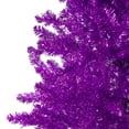 thumbnail image 4 of Northlight 6' Metallic Purple Tinsel Artificial Christmas Tree - Unlit, 4 of 6