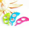 thumbnail image 4 of Random Color Plastic Handhold Portable Mini Fruits Fruit peeler Orange Lemon Plastic Mouse Opener Peeler Ring Kitchen Tools, 4 of 9