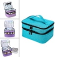 thumbnail image 4 of Estuche de transporte para de uñas, contenedor de divisores suaves y duraderos (15ml/0,5 fl), caja organizadora de uñas para Mini lápiz Azul Macarena Estuche de transporte de esmalte de uñas, 4 of 7