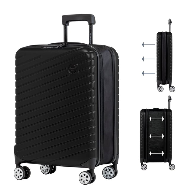 Magma Life Maleta de Viaje Astra Collapsible, Maleta Expandible y Compactable Con Asa Telescópica, Carry On, Ligera y Resistente, Ruedas Dobles 360°, Cerradura TSA, Equipaje de Mano para Avión