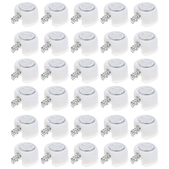 Himition 30 Pcs Furniture Cam Lock Nut Connectors Fittings for Cabinet Drawer Wardrobe