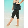 thumbnail image 3 of Swim 365 Women's Plus Size Skirted Swim Capri Pant, 3 of 4