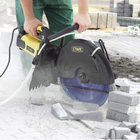 Stark USA Electric 16" Cutter Circular Saw Wet/Dry 20AMP 3200W Concrete Saw W/ Water Line Attachment (Blade Not Included)