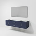 thumbnail image 6 of Lexora Home Geneva 72" Carrara Marble Top Double Vanity in Navy Blue, 6 of 11