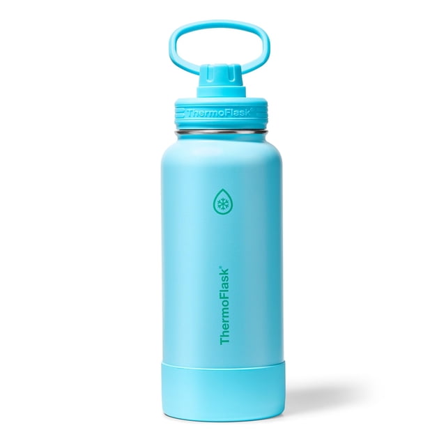 Botella térmica ThermoFlask 950 ml, aislada, a prueba de fugas, azul