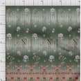 thumbnail image 1 of Soimoi Georgette Viscose Fabric Insect & Lily Panel Print Sewing Fabric Yard 42 Inch Wide, 1 of 3