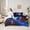 Blue Red, variant on Castle Fairy Universe Planet Twin Bedding Sets,Gradient Galaxy Bedding Comforter Set