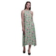 thumbnail image 1 of Bimba Robe Décontractée Florale Longue Dos Nu à Col Licou pour Femmes, Robe de Plage Imprimée - Moyen, 1 of 6