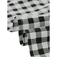 thumbnail image 5 of Gingham Dress Women V Neck Short Sleeve Button Front Vintage Plaid Swing Tiered Loose Midi Dresses XS Black, 5 of 6