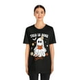 thumbnail image 3 of Halloween Ghost Fall Shirt Teacher Gift Librarian Apparel Trendy Book Lover, 3 of 4