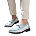 thumbnail image 2 of Willtoo Mens Round Toe Loafers Slip On Casual Dress Shoes with Metal Horsebit Lightweight Daily Business Non Slip Walking Shoes, 2 of 5