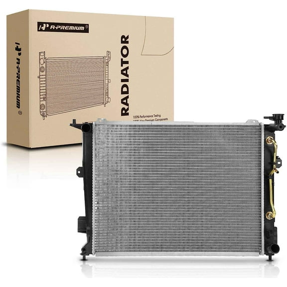 A-Premium Engine Coolant Radiator with Transmission Oil Cooler Compatible with Hyundai Genesis 2011 2012 2013 2014 V6 3.8L, Automatic Transmission, Replace# 253103M300