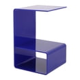 thumbnail image 5 of 13.7*13.7*21.6in Blue Side Tables for Small Spaces Acrylic Modern End Table, 5 of 10