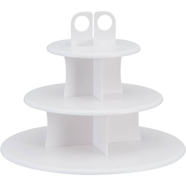 Cake Pop Plastic Cupcake Stand, 3Tier, White, 101/2Inch Walmart